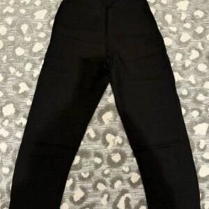 Aritzia The Effortless Pant Crepette, Black, size 12